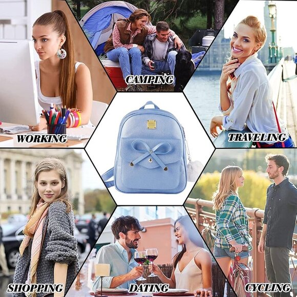 Fashionable Mini Backpack, Crossbody Bag & Wallet Set - Perfect Gift Idea - Picture 5 of 7